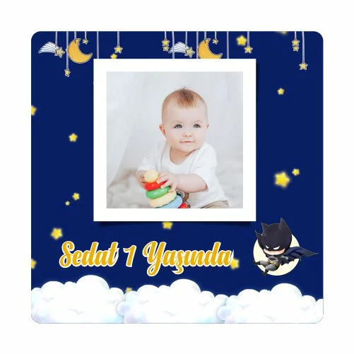 Batman Temalı Doğum Günü Magneti